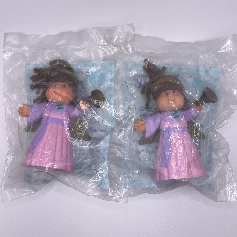 (2) McDonald's 1994 Cabbage Patch Kids # 1 Mimi Kristina Angel Doll NIP